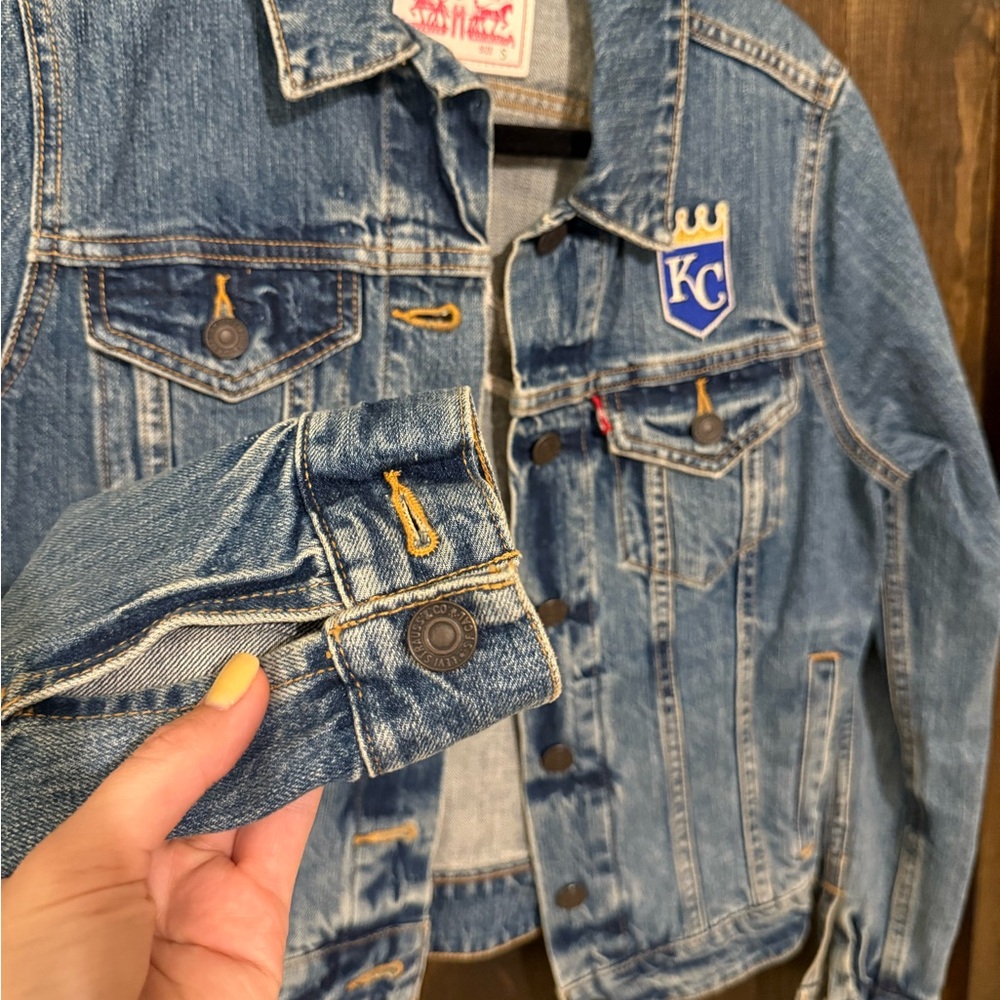 Blue Denim Jacket with KC Patch - Picture 4 of 5